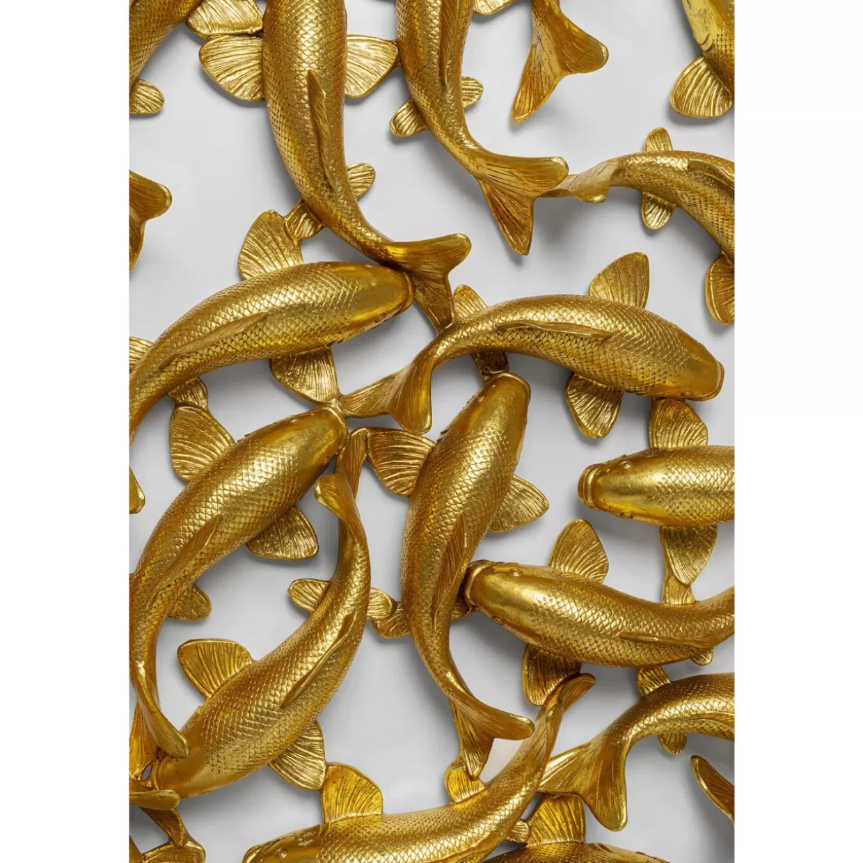 KARE Design Bilder | Wandobjekt School Of Koi Gold O160Cm
