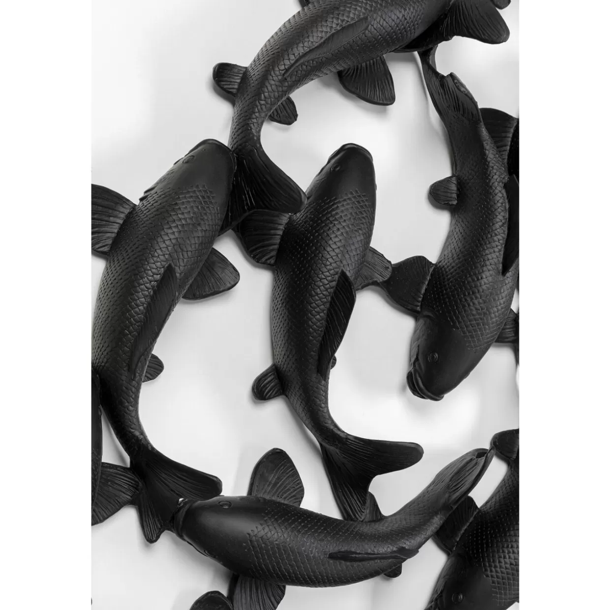 KARE Design Bilder | Wandobjekt School Of Koi Schwarz O160Cm