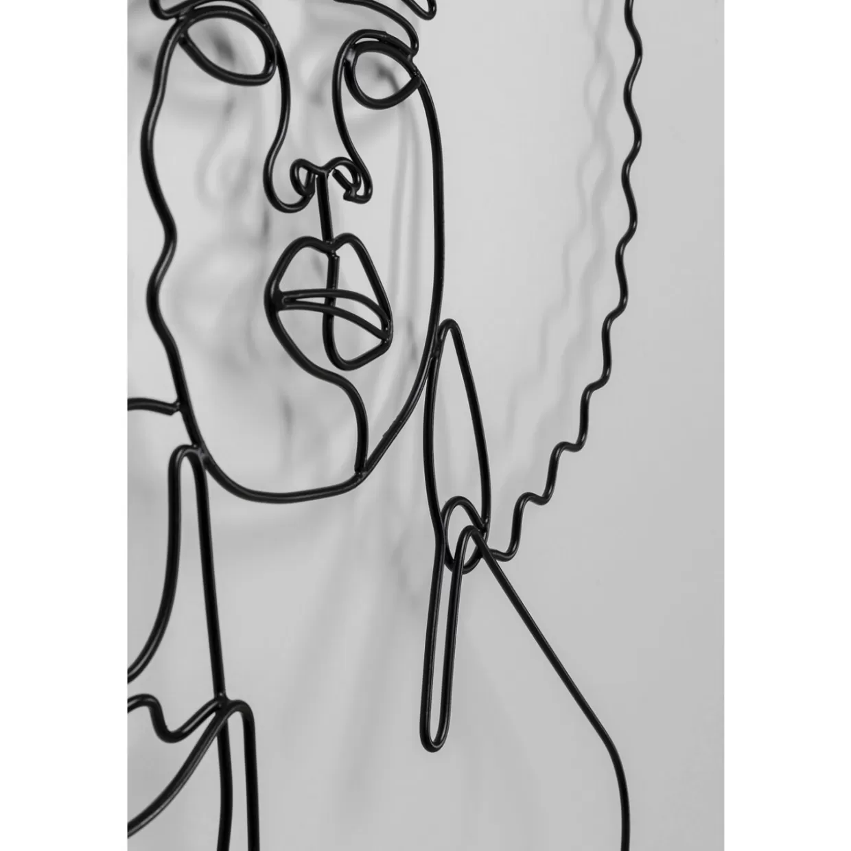 KARE Design Bilder | Wandobjekt Wire African Woman 50X57Cm