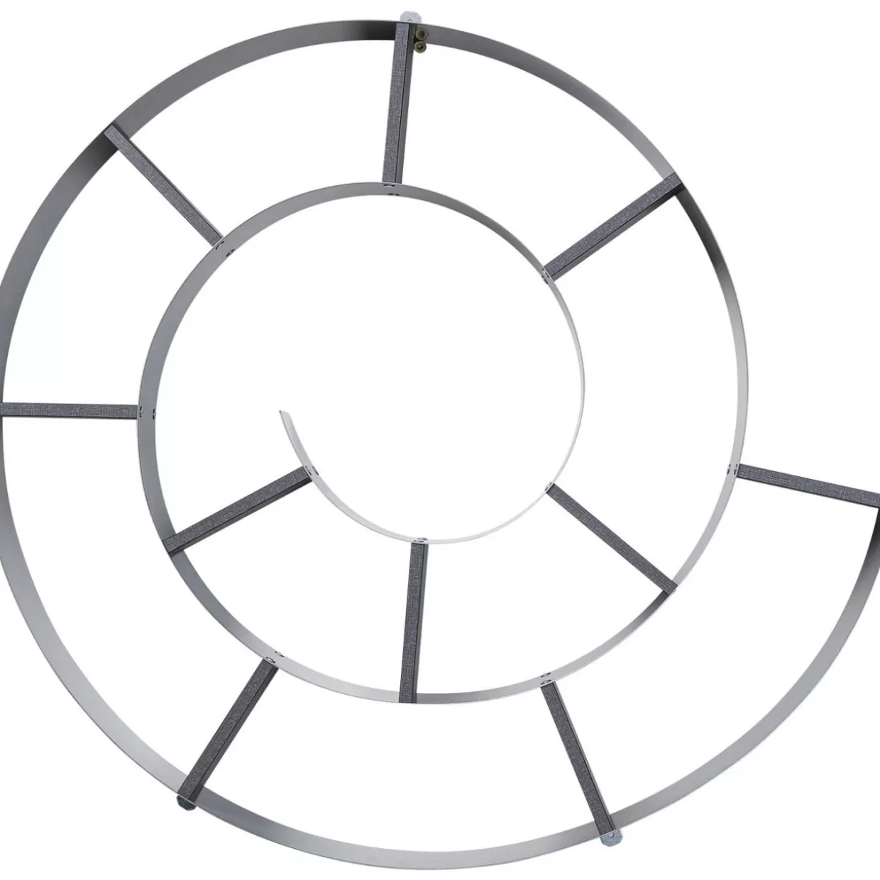 KARE Design Regale | Wandregal Snail Silver Grau