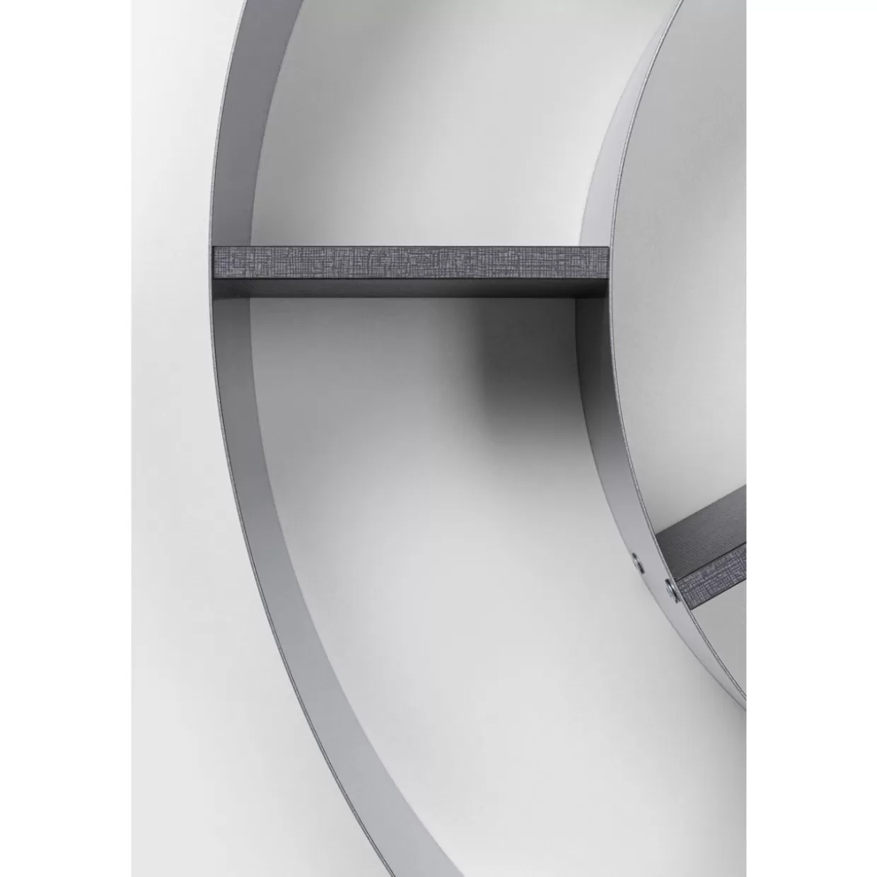 KARE Design Regale | Wandregal Snail Silver Grau