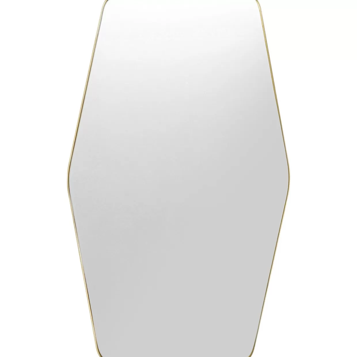 KARE Design Spiegel | Wandspiegel Shape Hexagon Brass 64X94,5Cm
