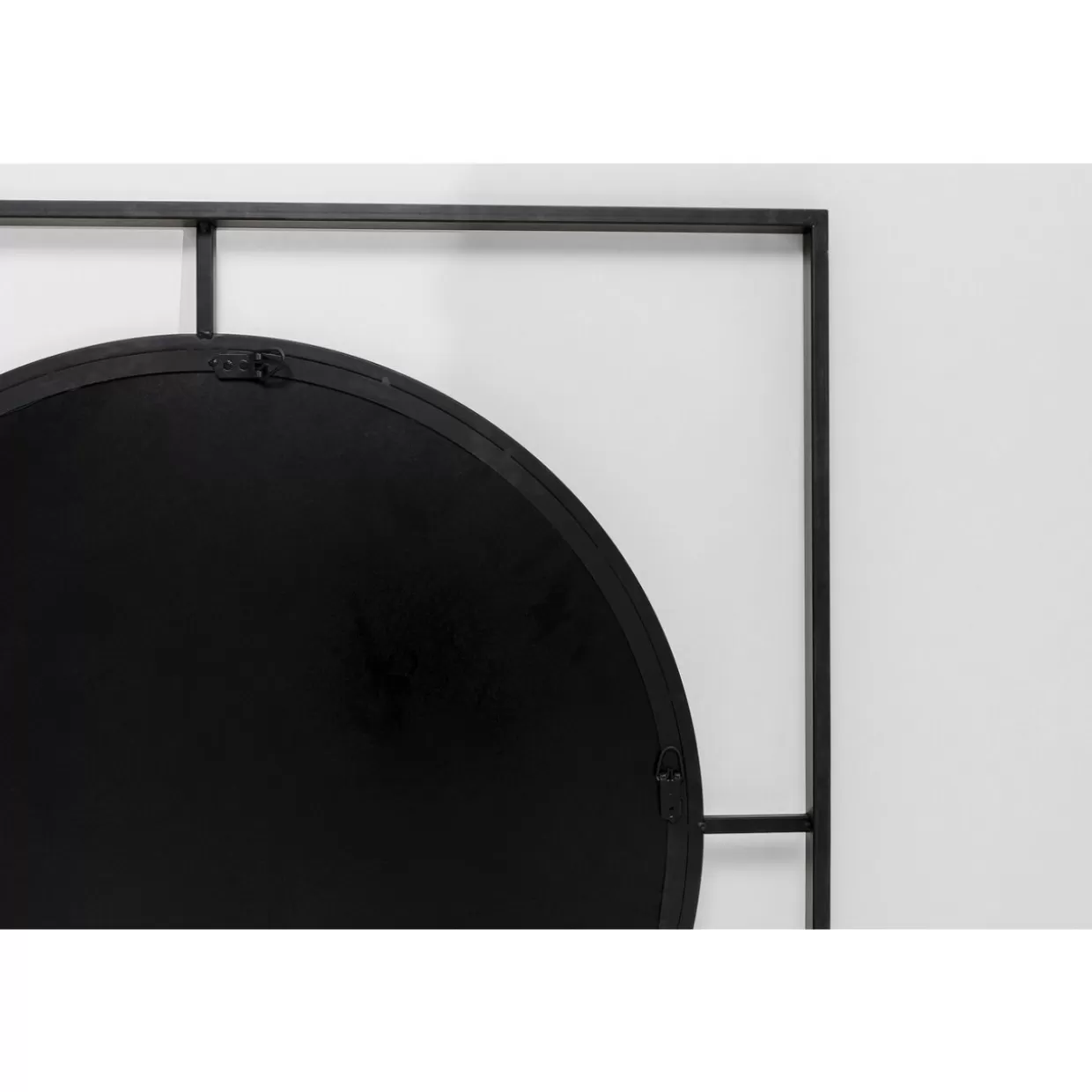 KARE Design Spiegel | Wandspiegel Stanford Frame Matt Schwarz O90Cm