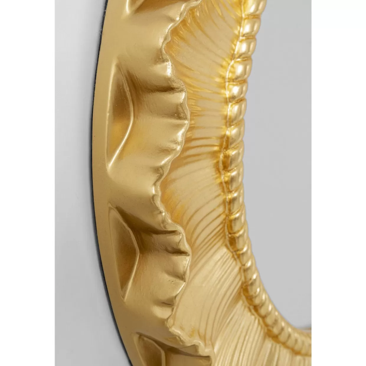 KARE Design Spiegel | Wandspiegel Sun Ray Gold O84Cm