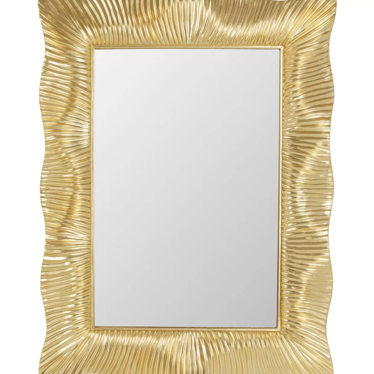 KARE Design Spiegel | Wandspiegel Wavy Brass 94X124Cm