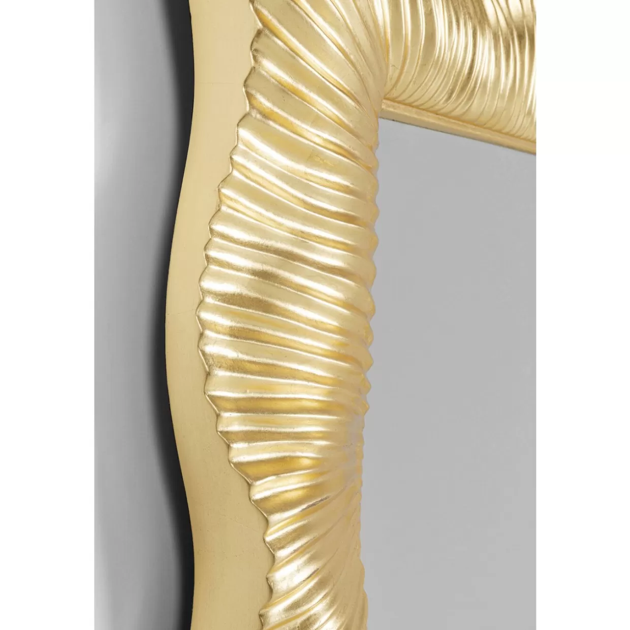 KARE Design Spiegel | Wandspiegel Wavy Brass 94X124Cm