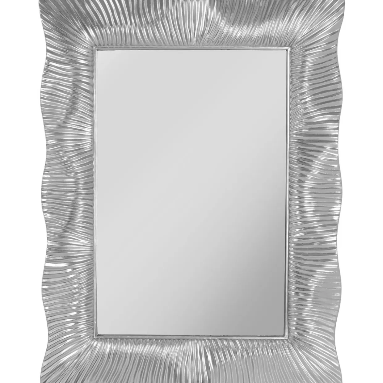 KARE Design Spiegel | Wandspiegel Wavy Silber 94X124Cm