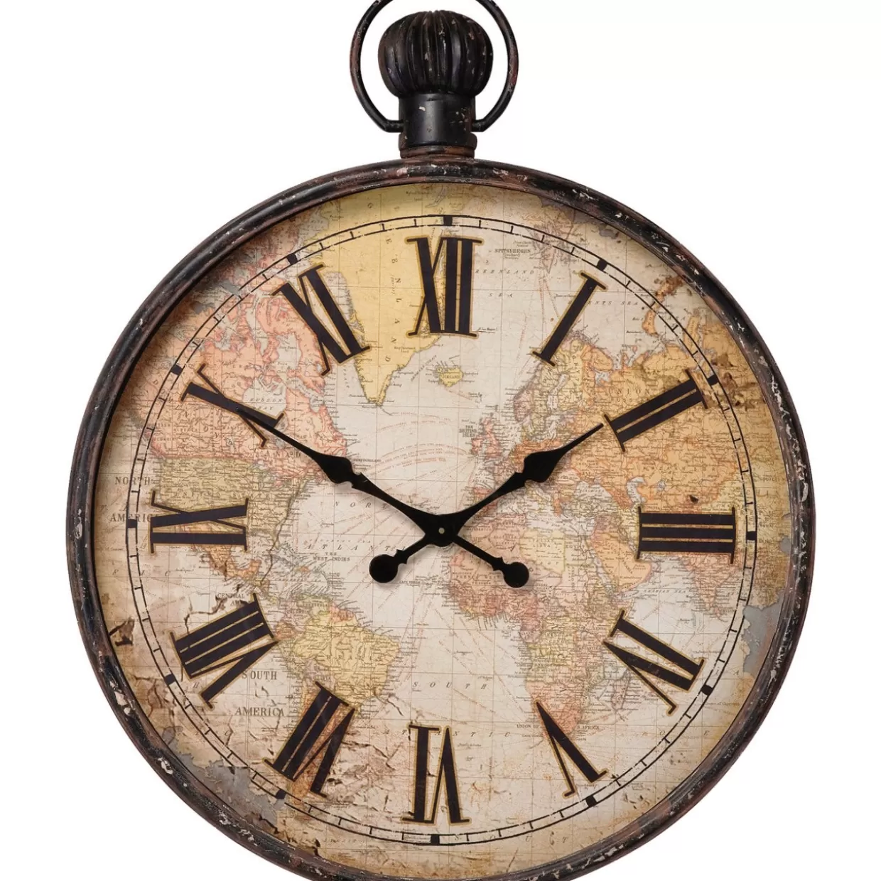 KARE Design Uhren | Wanduhr European Map 96Cm