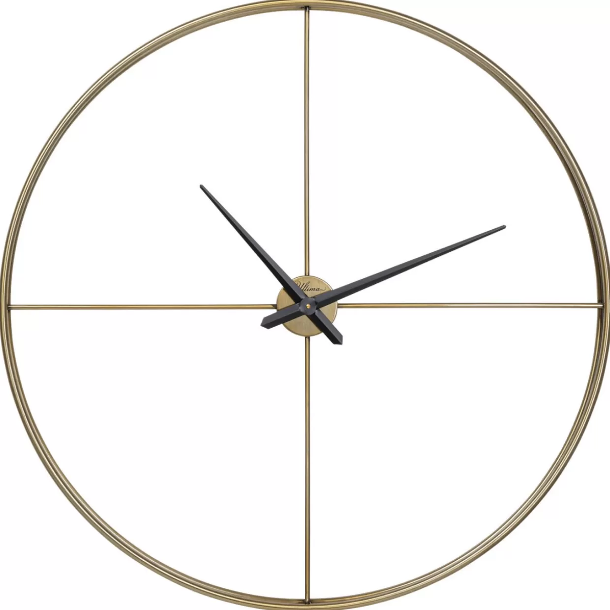 KARE Design Uhren | Wanduhr Simple Pure Brass O95Cm