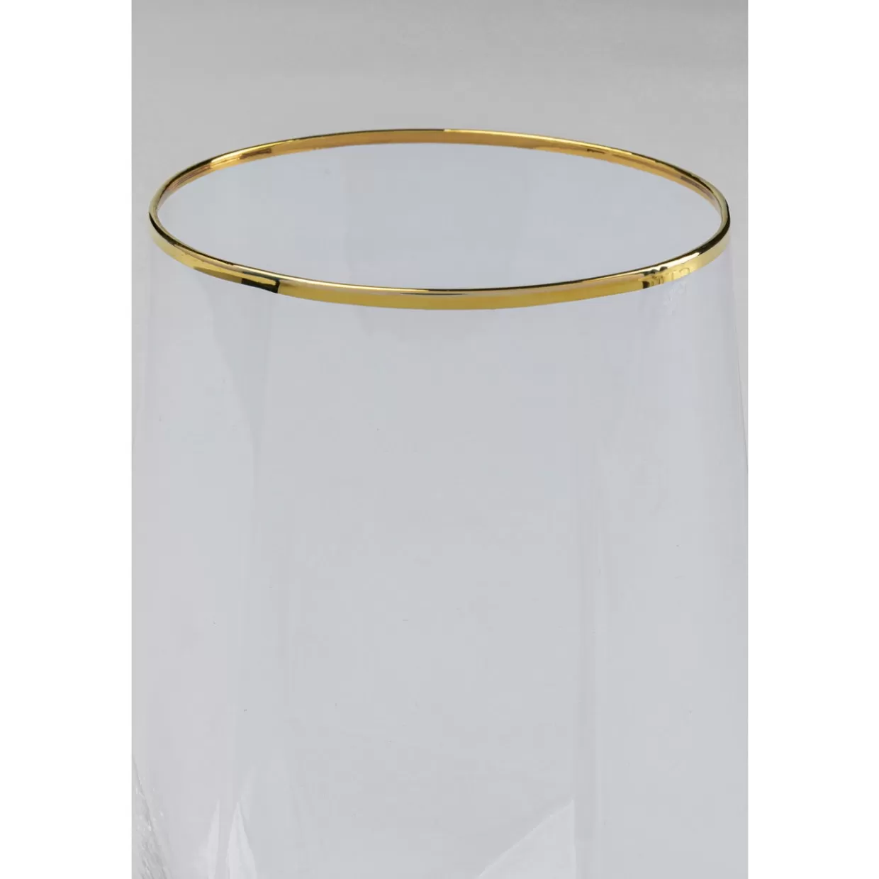 KARE Design Geschirr & Tischaccessoires | Wasserglas Diamond Gold Rim