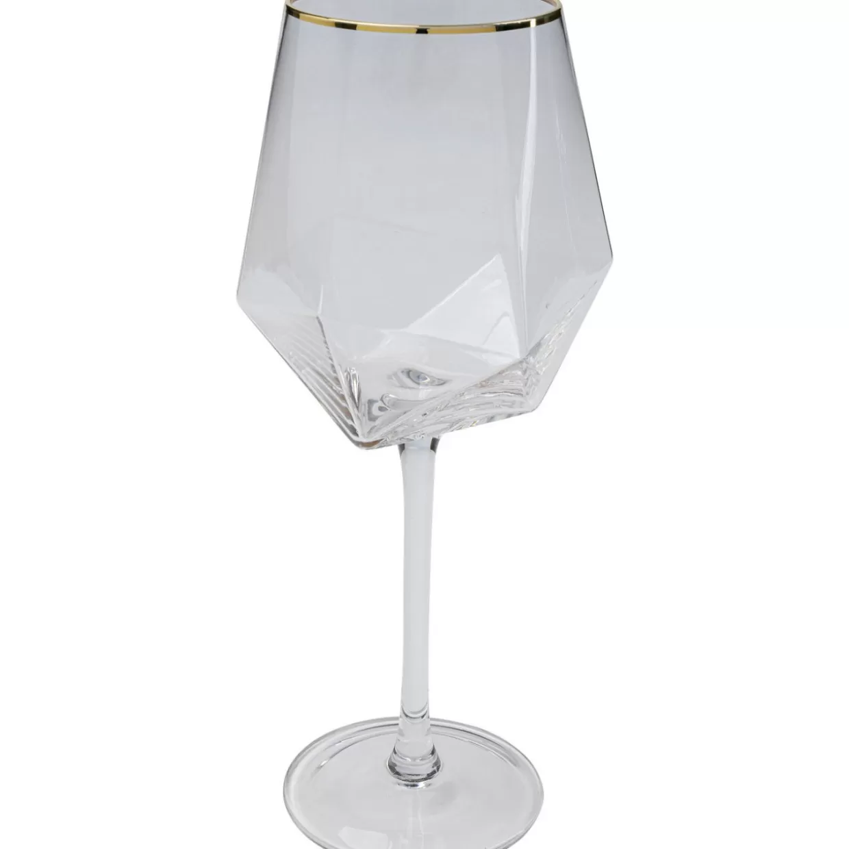 KARE Design Geschirr & Tischaccessoires | Weinglas Diamond Gold Rim