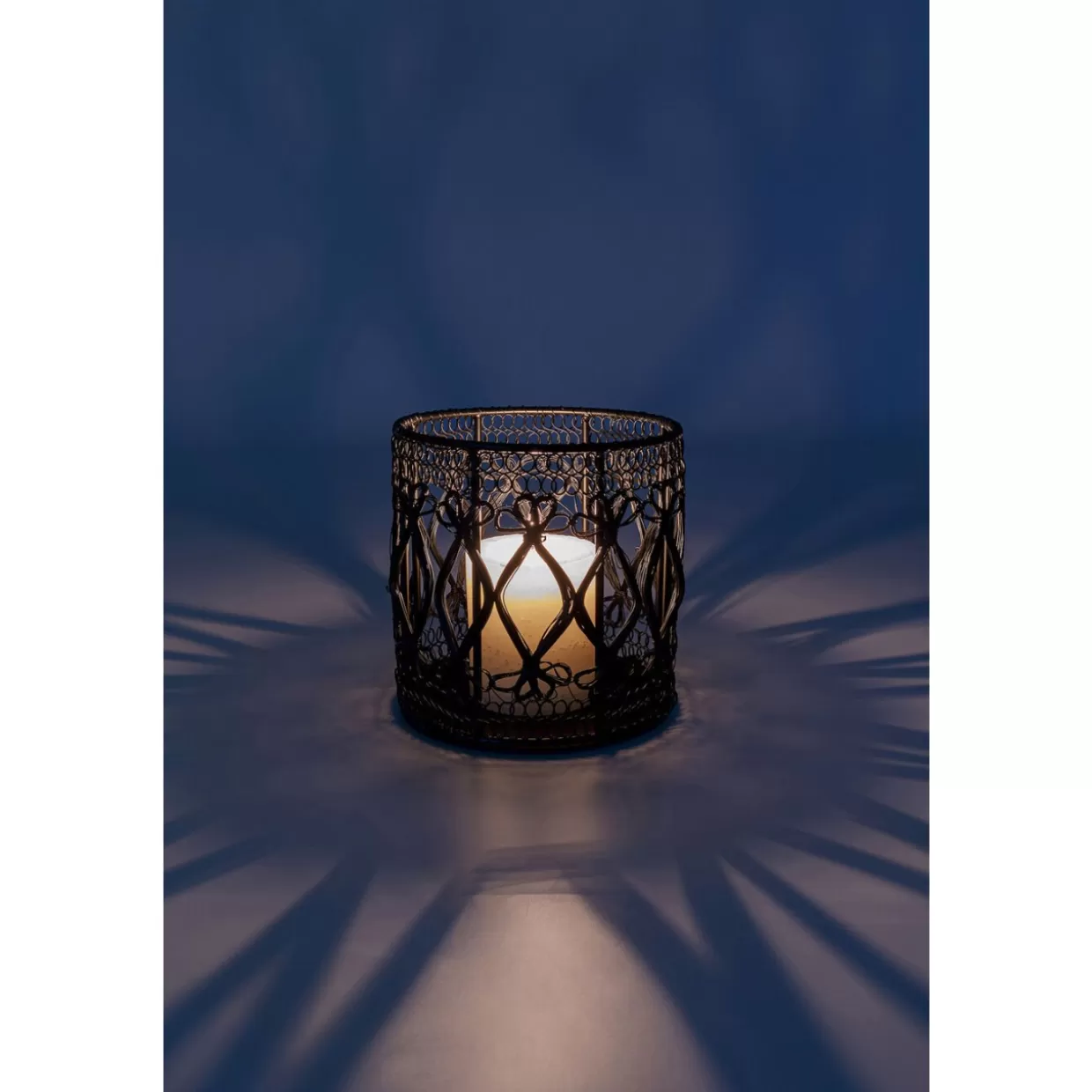 KARE Design Kerzenständer & Laternen | Windlicht Hayat Schwarz 15Cm