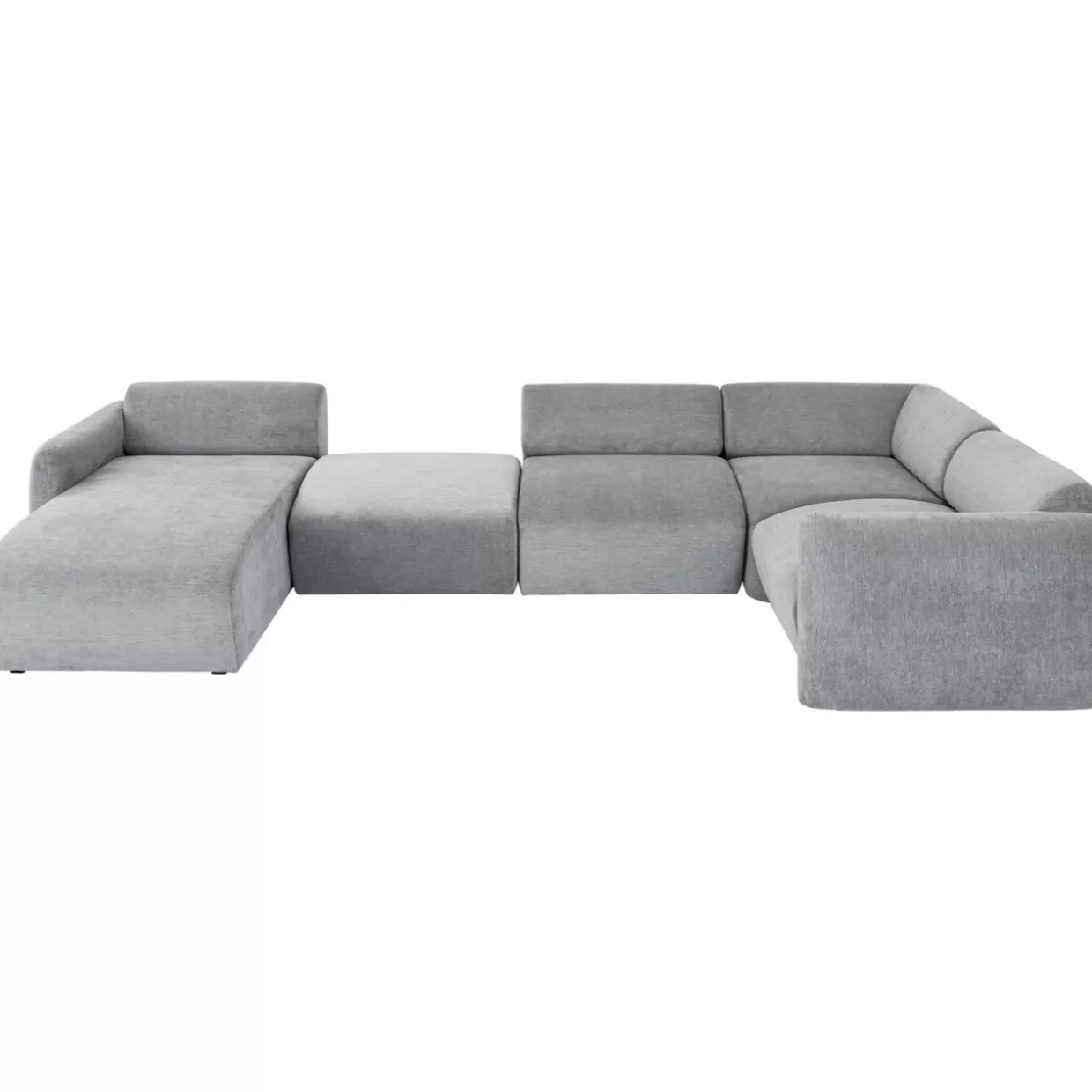 KARE Design Sofas & Couches | Wohnlandschaft 2 Lucca Grau Links 328Cm