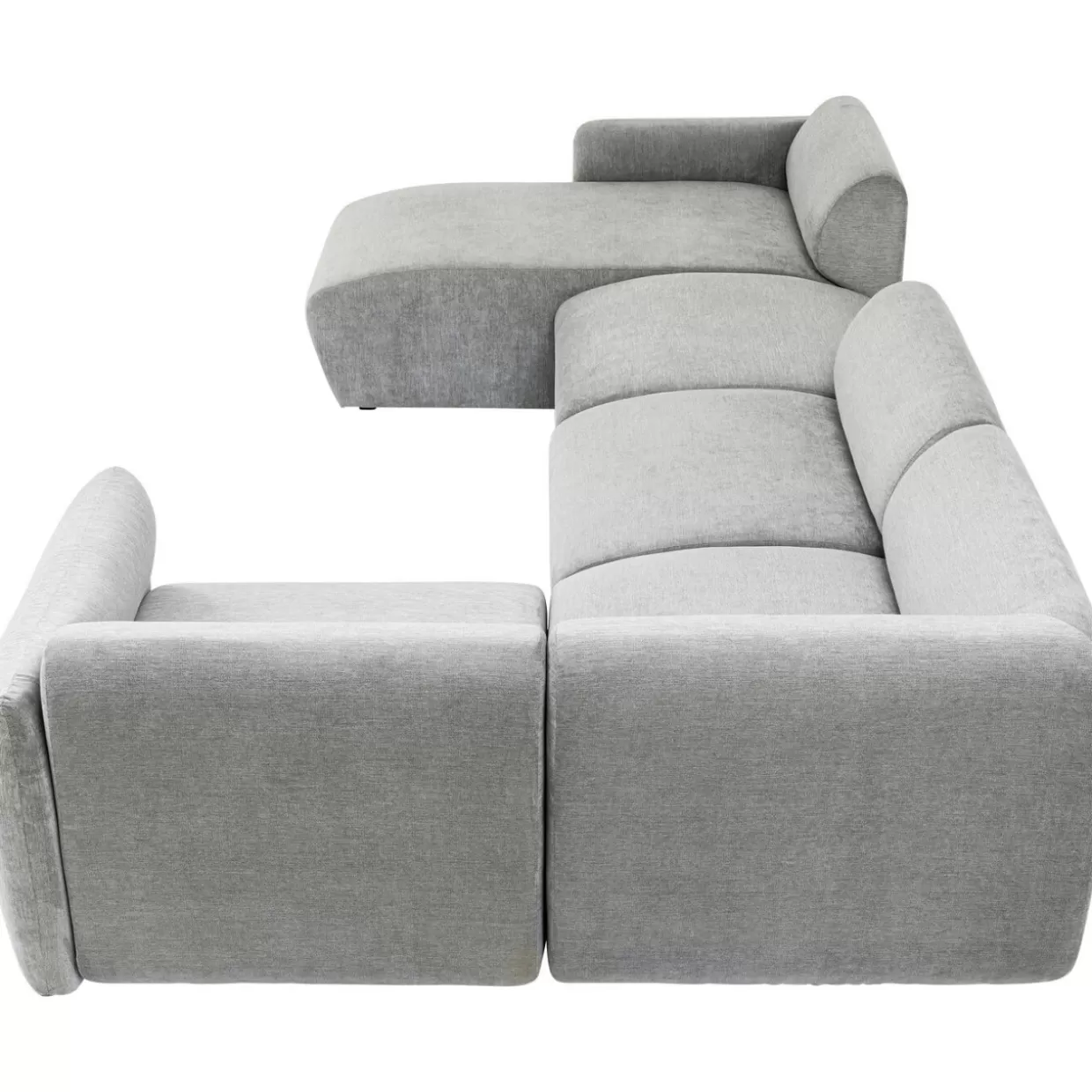 KARE Design Sofas & Couches | Wohnlandschaft 2 Lucca Grau Links 328Cm