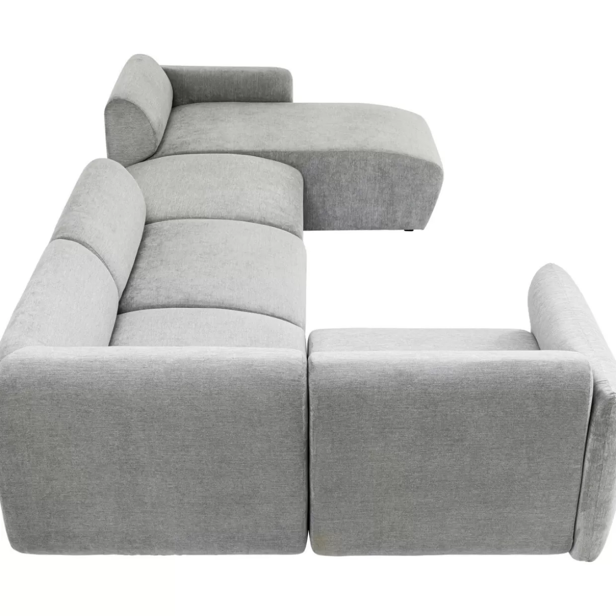 KARE Design Sofas & Couches | Wohnlandschaft 2 Lucca Grau Rechts 328Cm