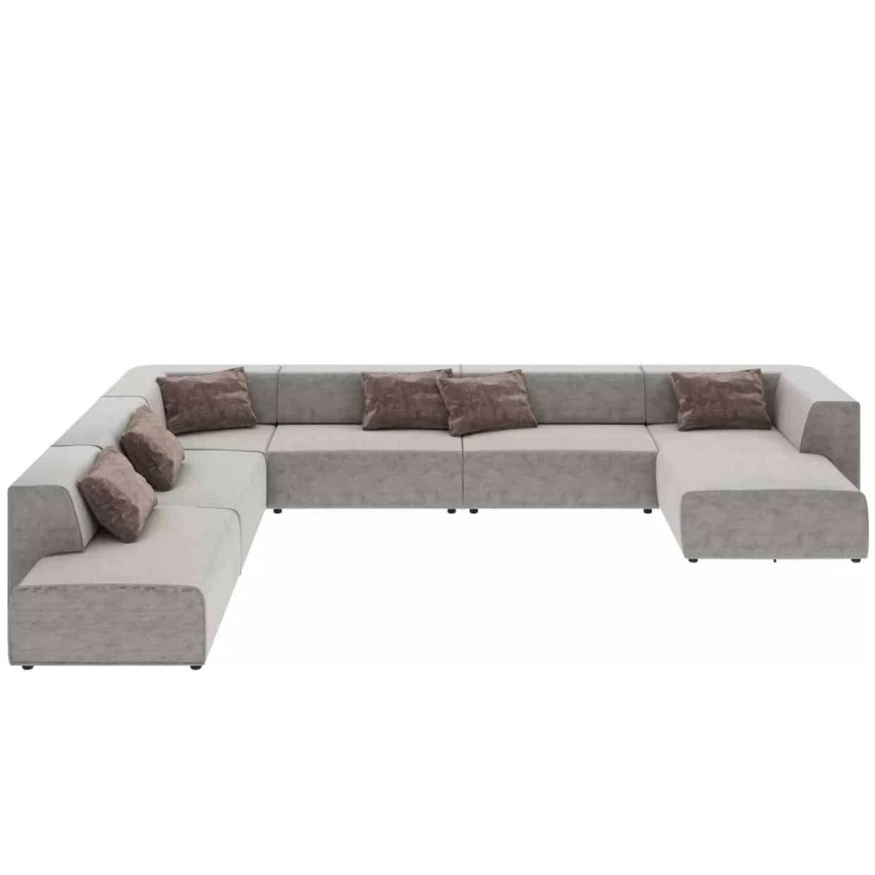 KARE Design Sofas & Couches | Wohnlandschaft Infinity Miami Grau 417Cm